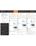 Предварительный просмотр 1 страницы Fuji Xerox DocuPrint CM315 z Setting Up
