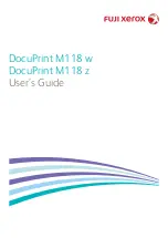 Preview for 1 page of Fuji Xerox DocuPrint M118 w User Manual