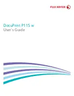 Fuji Xerox DocuPrint P115 w User Manual preview