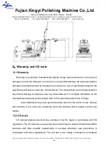 Preview for 61 page of Fujian Xingyi Polishing Machine 800-4E Manual