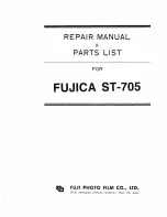 FUJICA st-705 Repair Manual & Parts List preview