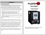 FUJIDENZO FVR-2000SC Operation Manual preview