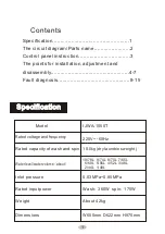 Preview for 2 page of FUJIDENZO IJWA-1050T Service Manual