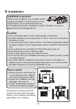 Предварительный просмотр 8 страницы FUJIDENZO IWAR120G Owner'S Manual