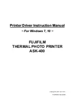 FujiFilm ASK-400 Instruction Manual preview