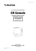 Preview for 1 page of FujiFilm CR Console Operation Manual