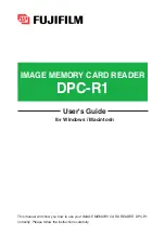 FujiFilm DPC-R1 User Manual preview