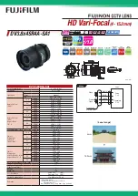 FujiFilm DV3.8x4SR4A-SA1 Specifications preview