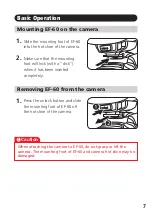 Предварительный просмотр 7 страницы FujiFilm EF-60 Owner'S Manual