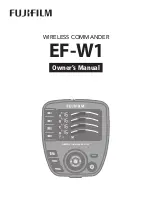 FujiFilm EF-W1 Owner'S Manual preview