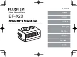 Предварительный просмотр 1 страницы FujiFilm EF-X20 Owner'S Manual