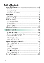 Предварительный просмотр 4 страницы FujiFilm EF-X500 Owner'S Manual