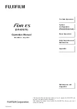 Предварительный просмотр 1 страницы FujiFilm FDR ES DR-ID1270 Operation Manual