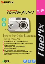 Preview for 1 page of FujiFilm FINEPIX A204 Specifications