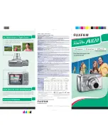 Preview for 1 page of FujiFilm FinePix A820 Specifications