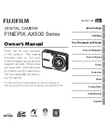 Предварительный просмотр 1 страницы FujiFilm FINEPIX AX500 Series Owner'S Manual