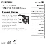 FujiFilm Finepix AX600 Series Owner'S Manual предпросмотр