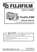 FujiFilm FinePix E 500 Service Manual предпросмотр