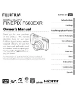 Предварительный просмотр 1 страницы FujiFilm Finepix F660EXR Owner'S Manual