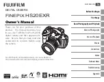 Preview for 1 page of FujiFilm FinePix HS20EXR Owner'S Manual