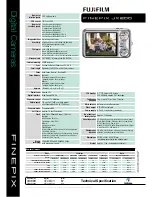 Preview for 2 page of FujiFilm FinePix JX200 Series Specification