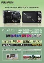 FujiFilm FINEPIX JX500 Series Specifications предпросмотр