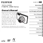 FujiFilm Finepix JX600 Series Owner'S Manual preview