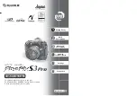 FujiFilm Finepix S3 Pro UVIR Owner'S Manual preview