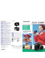 Предварительный просмотр 1 страницы FujiFilm FinePix S5800 Specifications