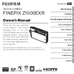 Preview for 1 page of FujiFilm FINEPIX Z1000EXR Owner'S Manual