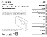 FujiFilm FinePix Z33WP Owner'S Manual preview