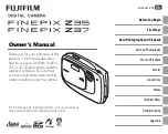 FujiFilm FinePix Z35 Owner'S Manual preview