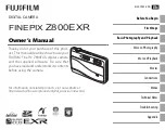 FujiFilm FinePix Z800EXR Owner'S Manual preview