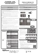 Preview for 2 page of FujiFilm Fujinon FD32x12.5SR4A-CV1 Operation Manual