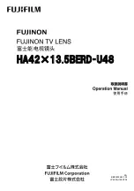 FujiFilm FUJINON HA25x11.5BERD-S18D Operation Manual preview