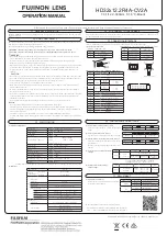 Preview for 2 page of FujiFilm FUJINON LENS CV2A-2R4A.HD32x12 Operation Manual