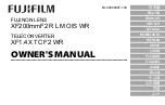 Preview for 1 page of FujiFilm Fujinon XF1.4X TC F2 WR Owner'S Manual