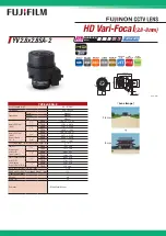 FujiFilm Fujinon YX2.8x2.8SA-2 Information preview