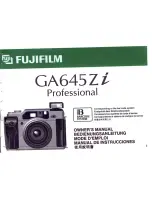 FujiFilm GA645Zi Owner'S Manual предпросмотр