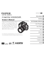 FujiFilm HS35EXR Owner'S Manual preview