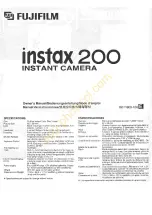 Предварительный просмотр 1 страницы FujiFilm Instax 200 Owner'S Manual