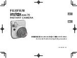 FujiFilm instax mini 70 User Manual preview