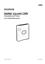 Preview for 1 page of FujiFilm instax square Link User Manual