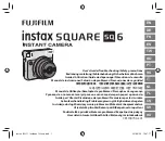 FujiFilm Instax Square SQ 6 Users Manual, Trouble Shooting, Safety Precautions preview