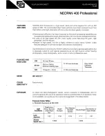 Предварительный просмотр 1 страницы FujiFilm neopan 400 professional Datasheet