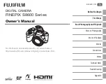 Предварительный просмотр 1 страницы FujiFilm S8600 Series Owner'S Manual