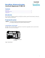 Предварительный просмотр 1 страницы FujiFilm SonoSite NanoMaxx User Manual Supplement