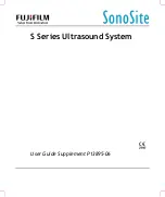 Предварительный просмотр 1 страницы FujiFilm SonoSite S Series User Manual Supplement