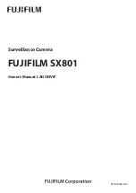 Preview for 1 page of FujiFilm SX801 Owner'S Manual