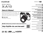 FujiFilm X-A10 Owner'S Manual предпросмотр